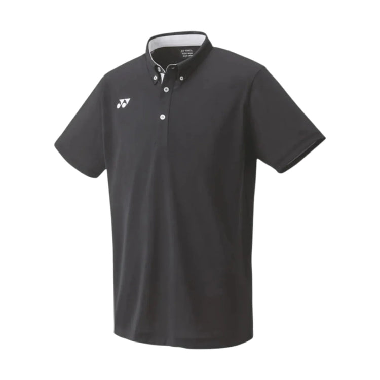 Playera Polo Yonex 10455ex Negra Tenis Padel Uv
