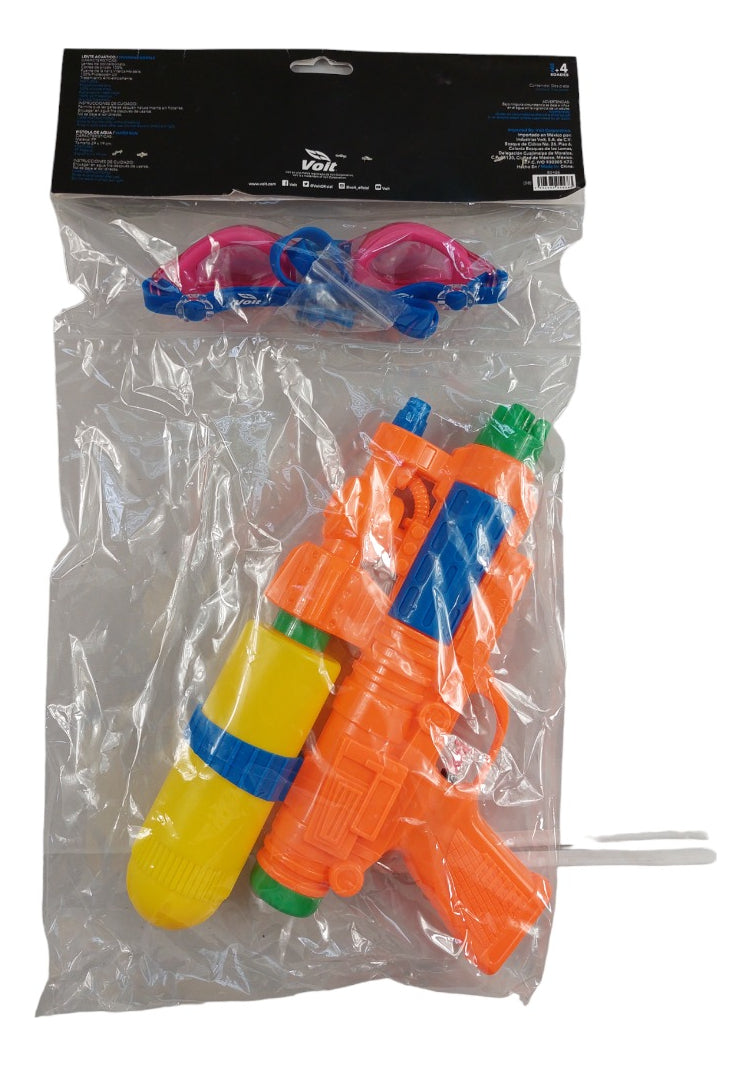 Goggle Rosa + Pistola Mix Voit Para Niños