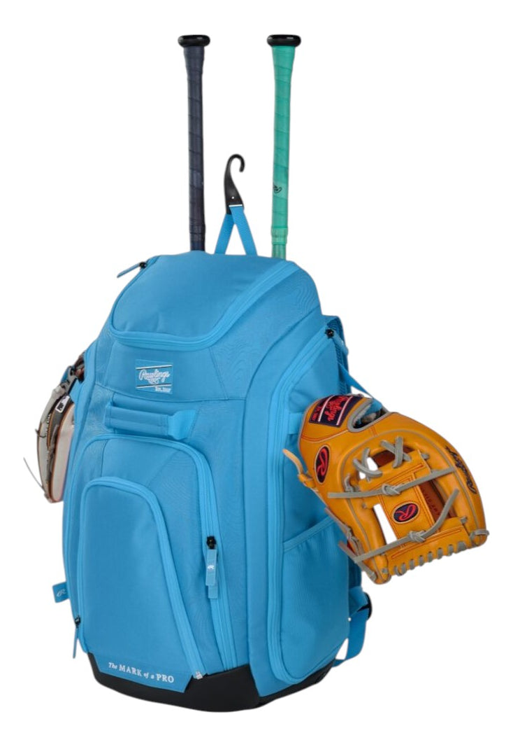 Backpack De Béisbol Rawlings Legion 2 Players Columbia Blue