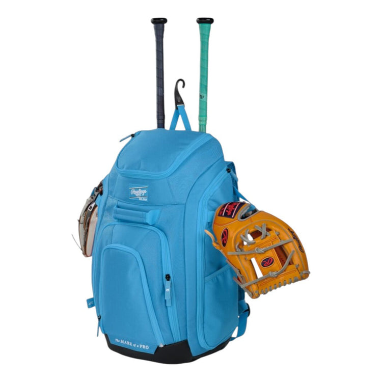 Backpack De Béisbol Rawlings Legion 2 Players Columbia Blue