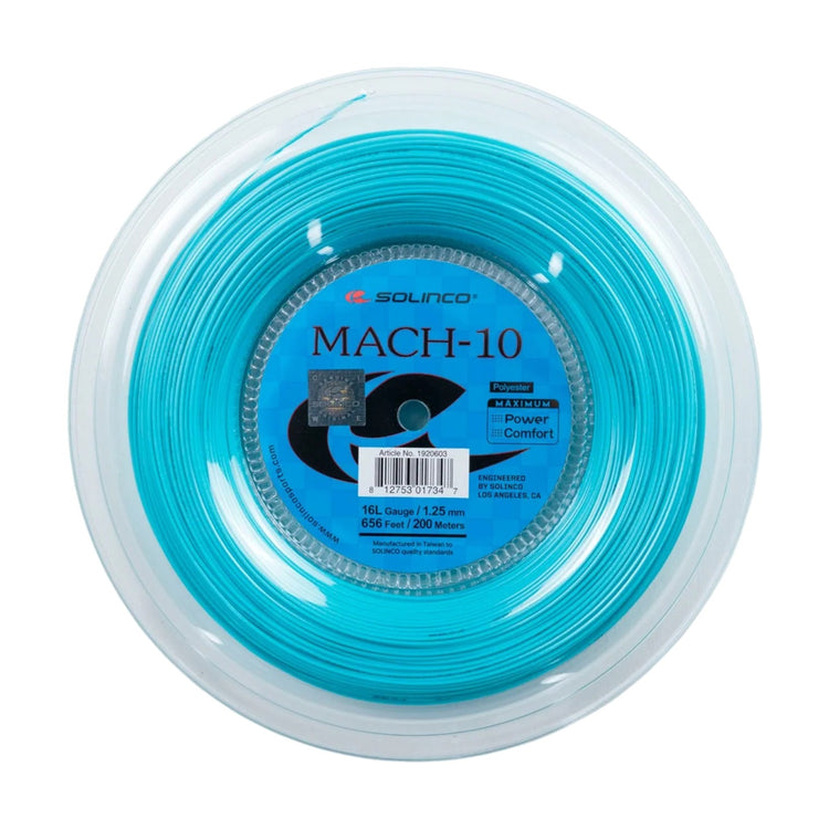 Rollo De Cuerda Para Raqueta Solinco Mach-10 16l 200mts