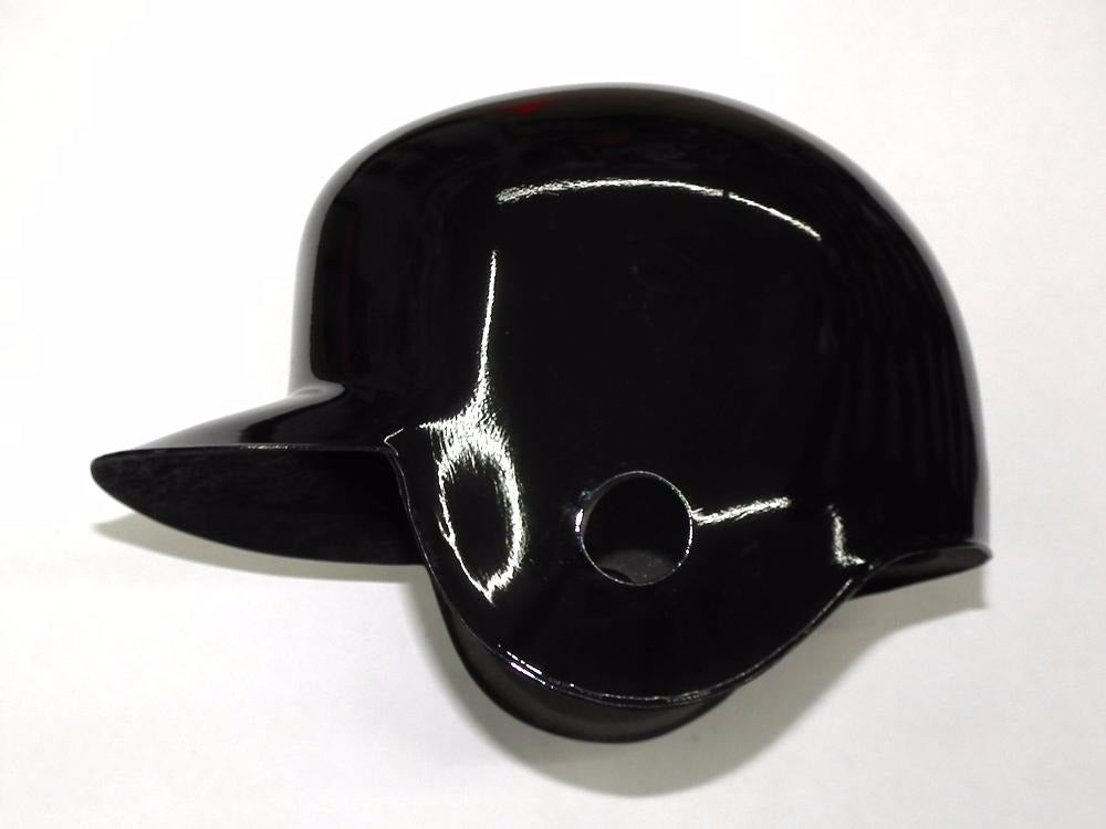 Casco Para Beisbol 2 Orejeras Fibra De Vidrio Negro Grande