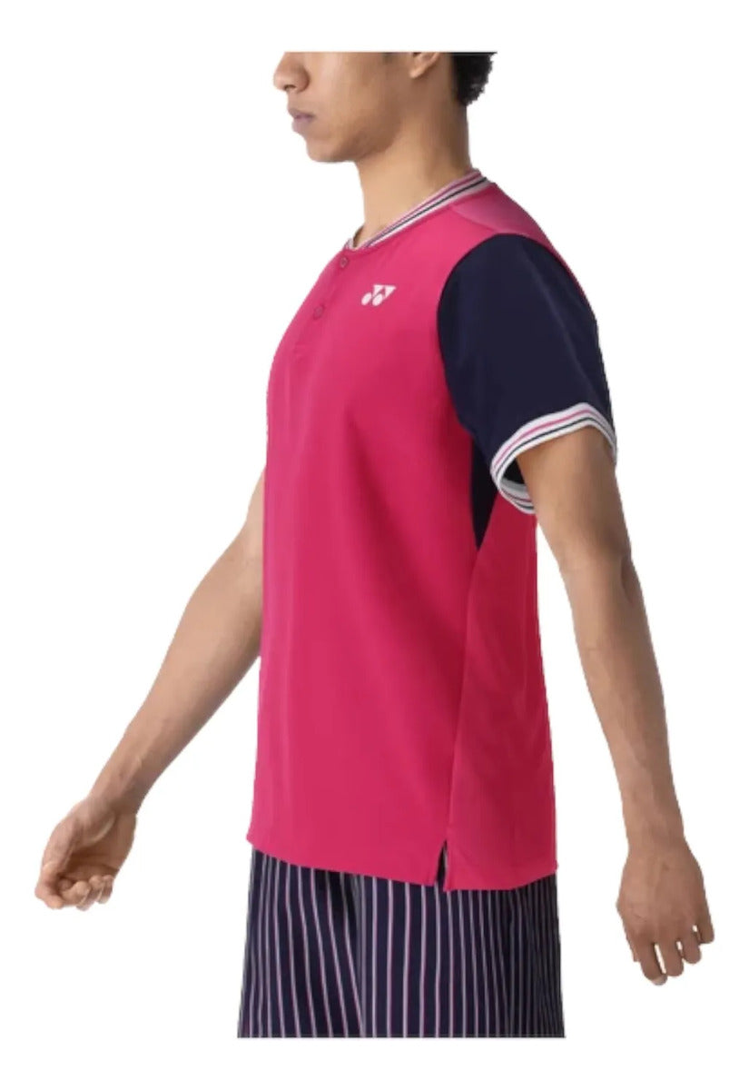 Playera Polo Yonex 10499ex Rosa Slim Fit Verycool Tenis