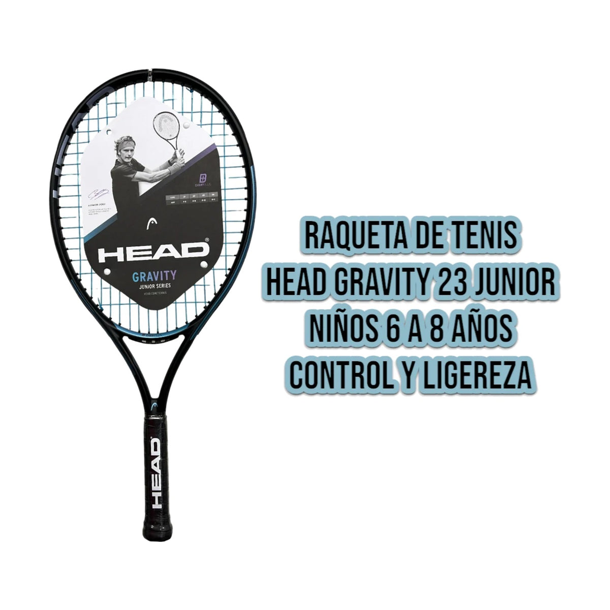 Raqueta De Tenis Head Gravity 23 Junior Niños 6 A 8 Años