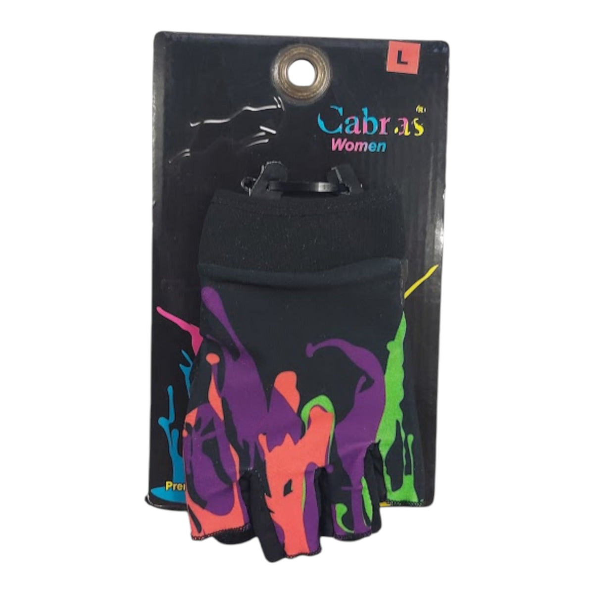 Guantes de gimnasio Radach Sports para dama en piel genuina con diseño multicolor asimétrico y acolchado técnico
