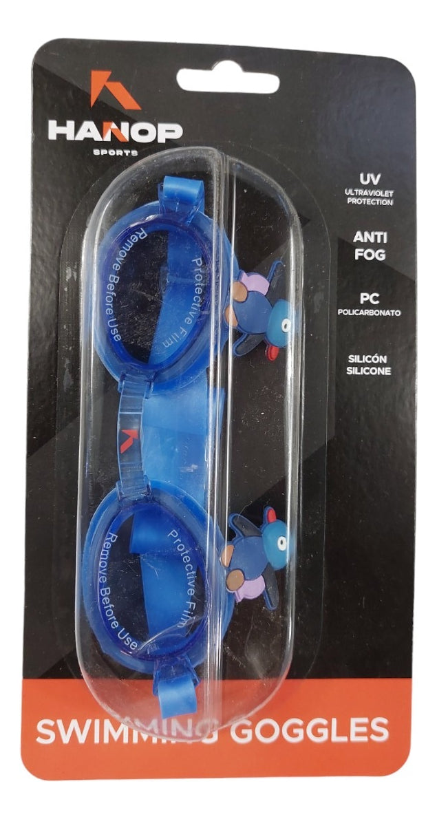 Goggle De Natacion Hanop G923 Penguin Junior Azul