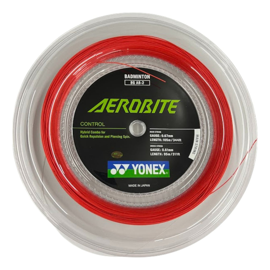 Rollo De Cuerda Para Badminton Yonex Aerobite White/red