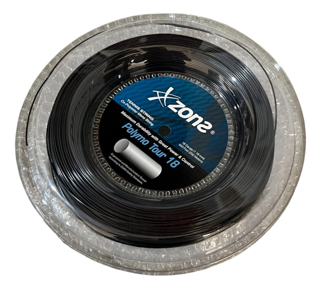 Rollo De Cuerda Para Raqueta Polymo Zons Tour Black 18