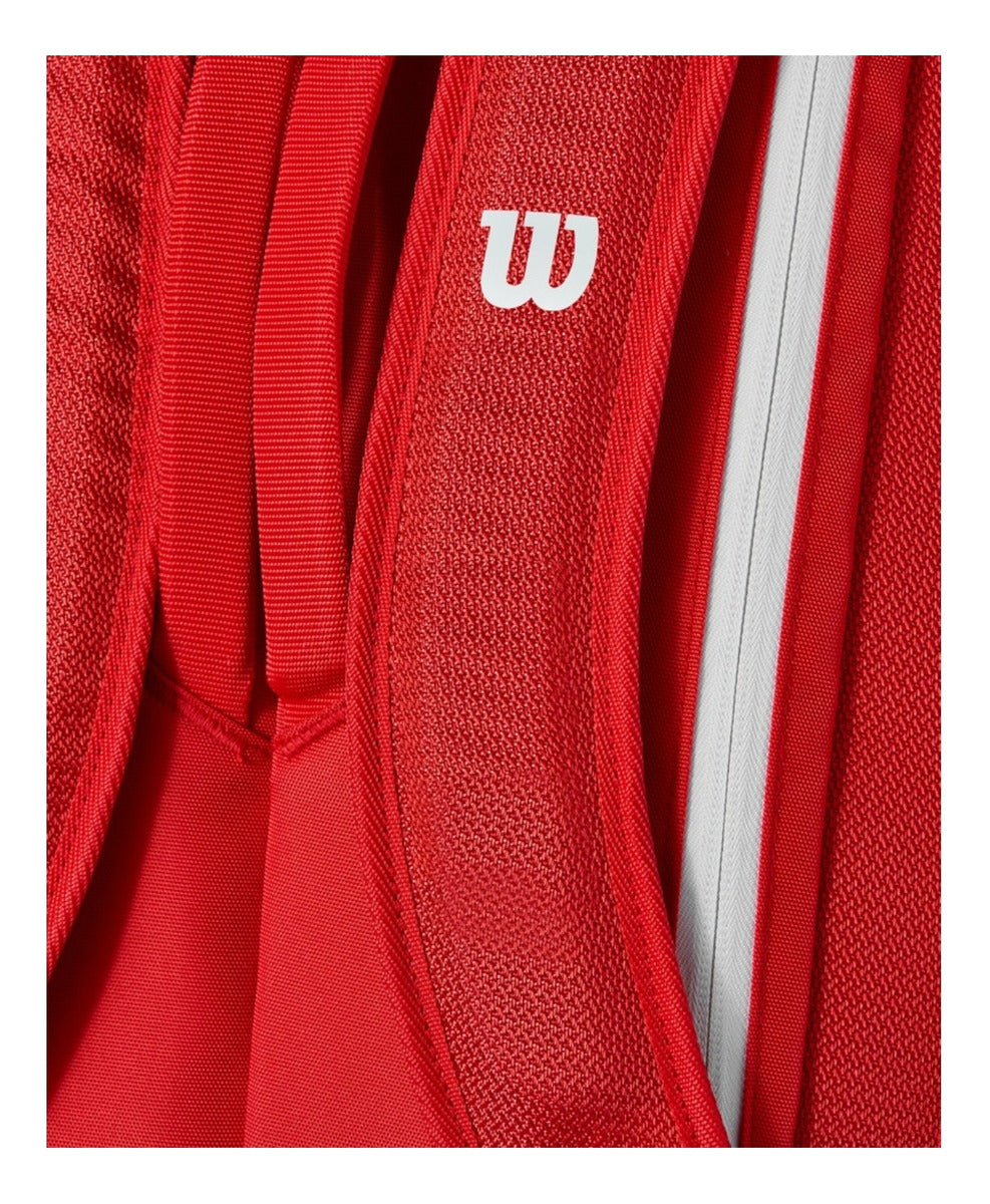 Raquetero Wilson Super Tour 9pk Rojo