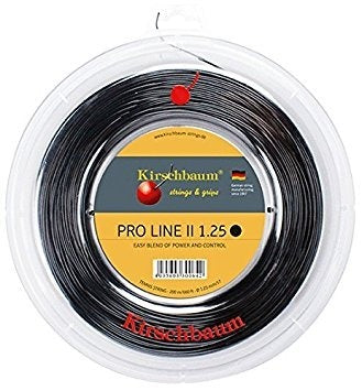 Cuerda Para Raqueta Kirschbaum Pro Line 2 1.25mm Color Negro