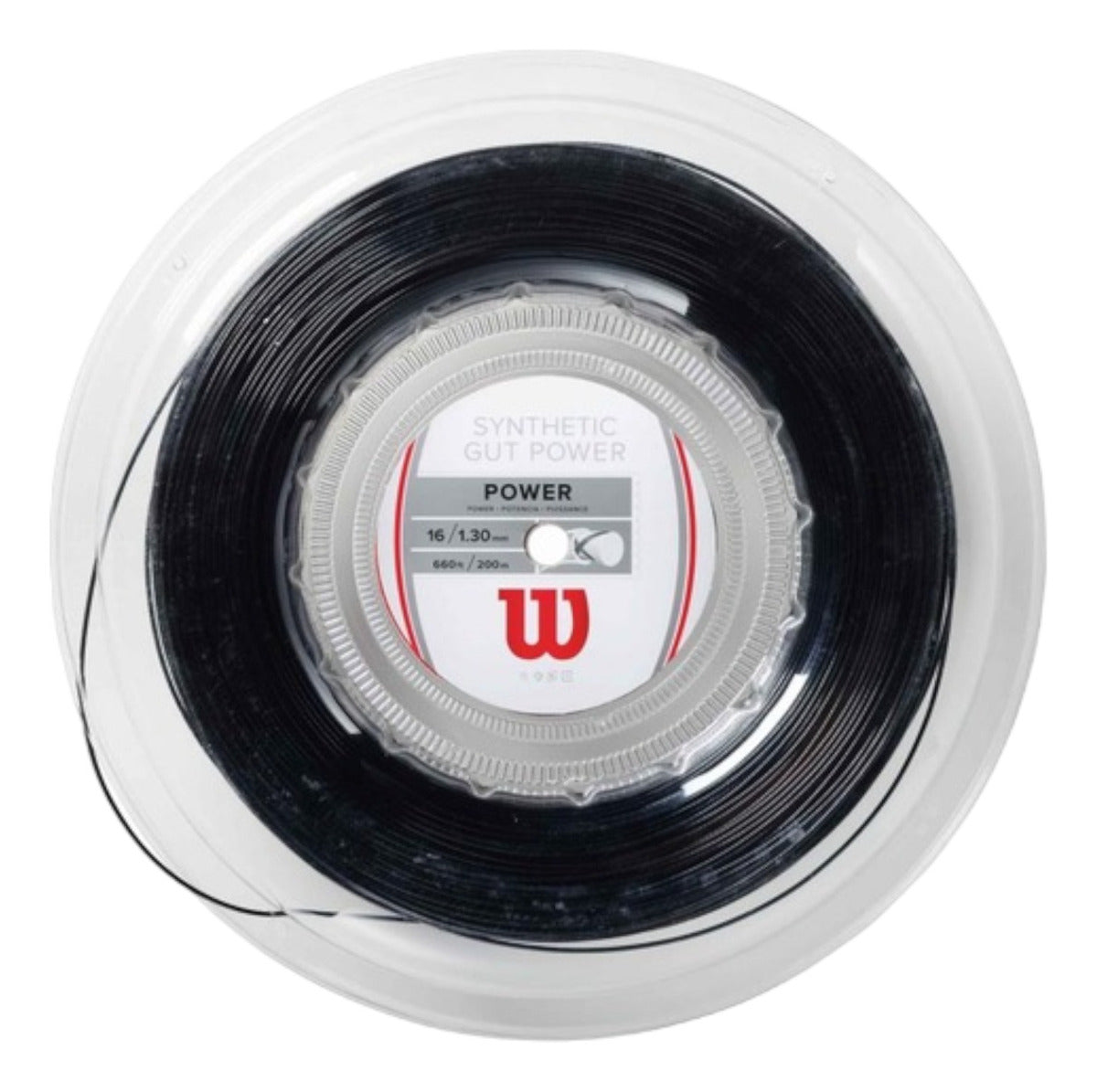 Rollo De Cuerda Wilson Synthetic Gut Power Negro