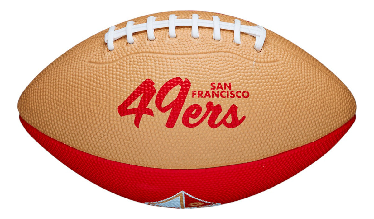 Balon Wilson De Futbol Americano Mini 49ers Retro