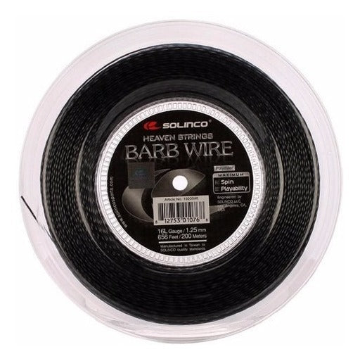 Cuerda Para Raqueta Solinco Barb Wire 16 Rollo De 200 Mts