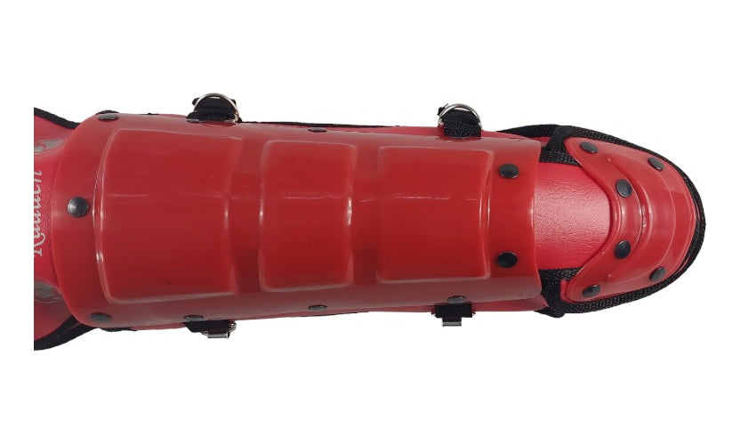 Espinilleras De Béisbol Infantil Color Rojo Radach