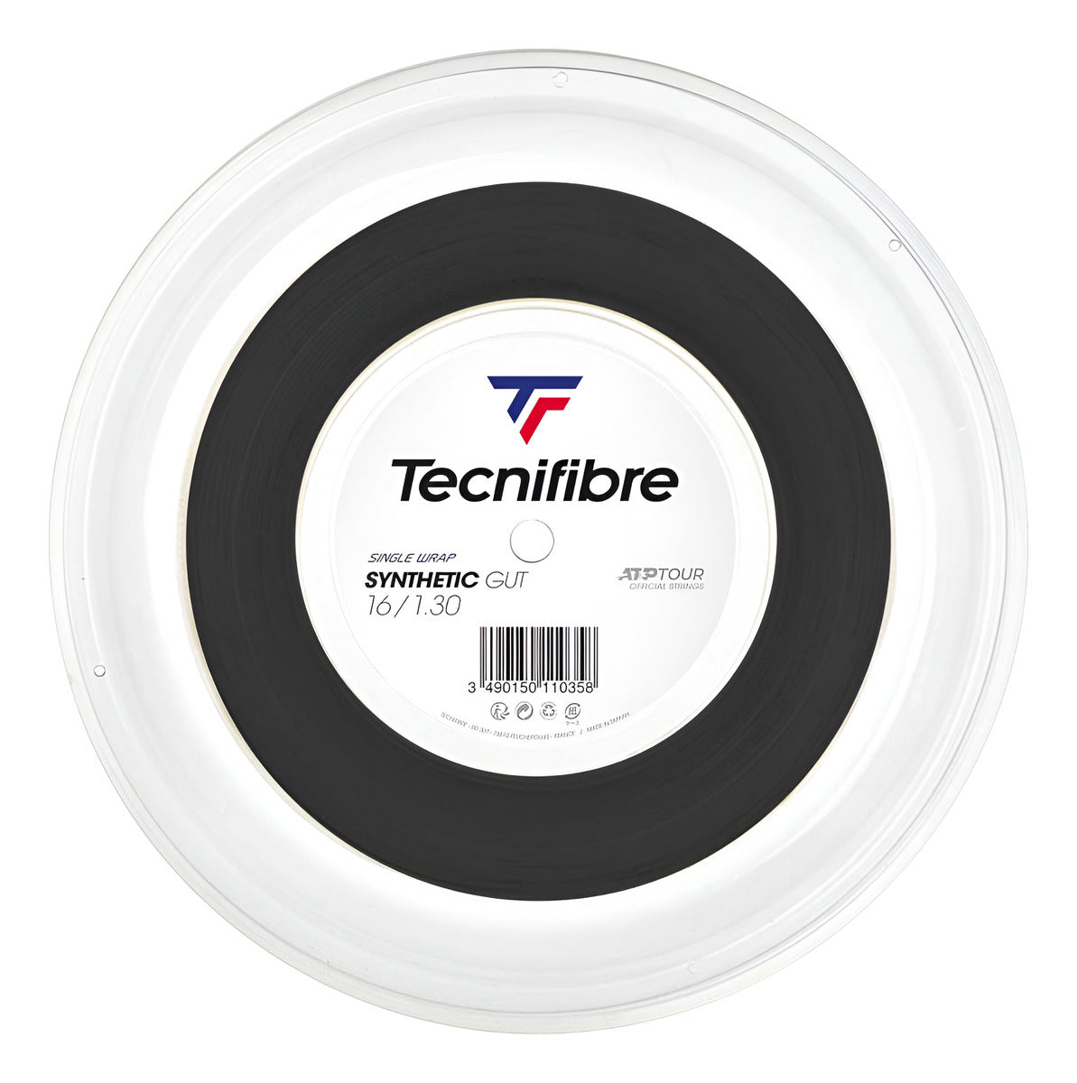 Rollo De Cuerda Tecnifibre Synthetic Gut 1.30mm Negro