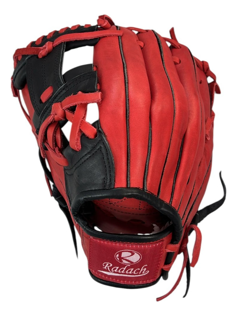 Guante De Beisbol Zurdo Radach Pro 11.5in Rojo / Negro