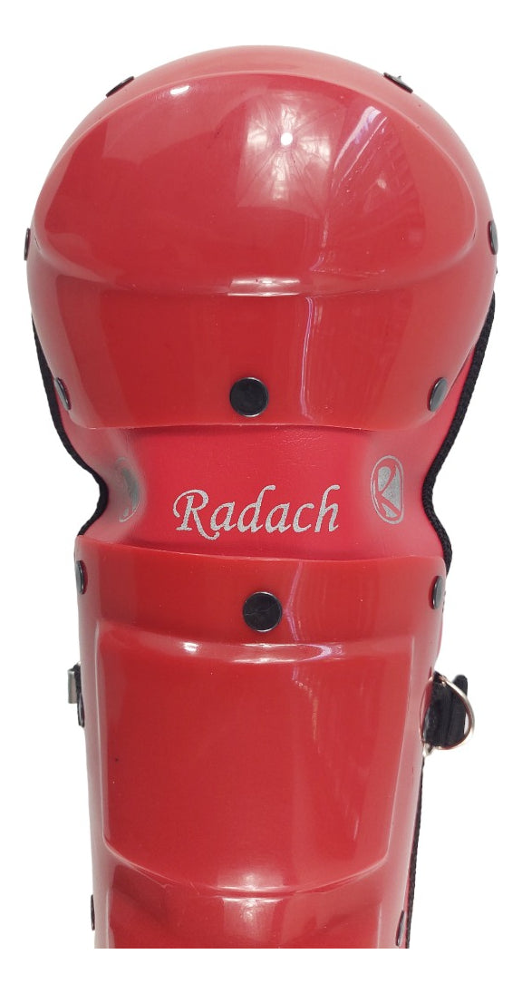Espinilleras De Béisbol Infantil Color Rojo Radach
