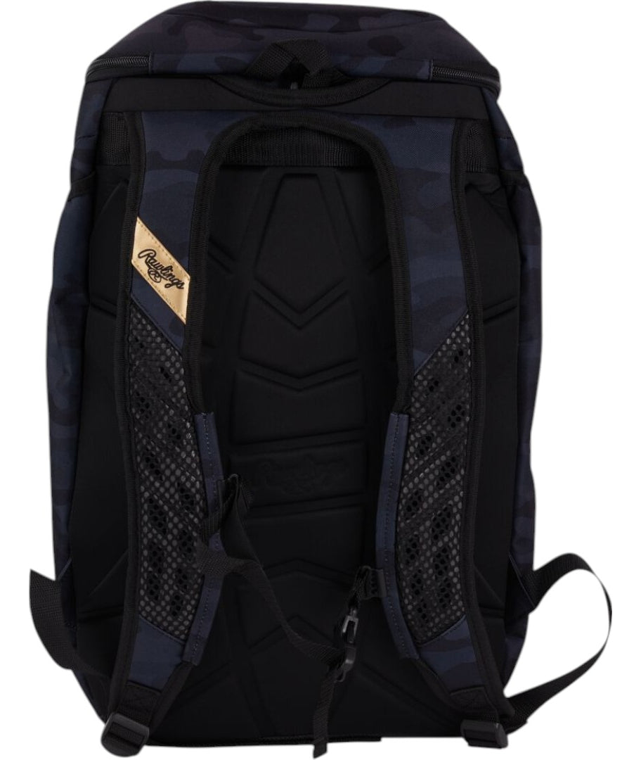 Backpack De Béisbol Rawlings Gold Collection Black Camo