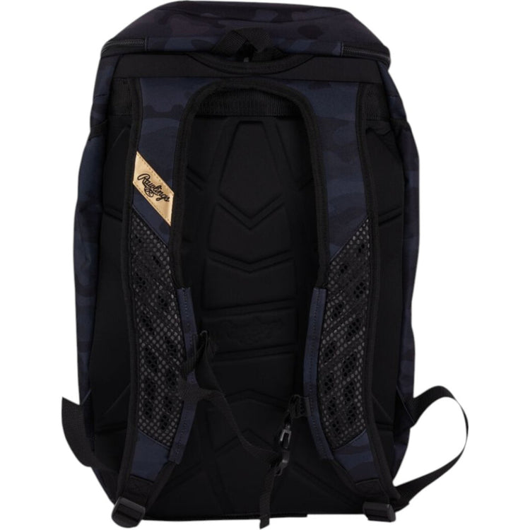 Backpack De Béisbol Rawlings Gold Collection Black Camo