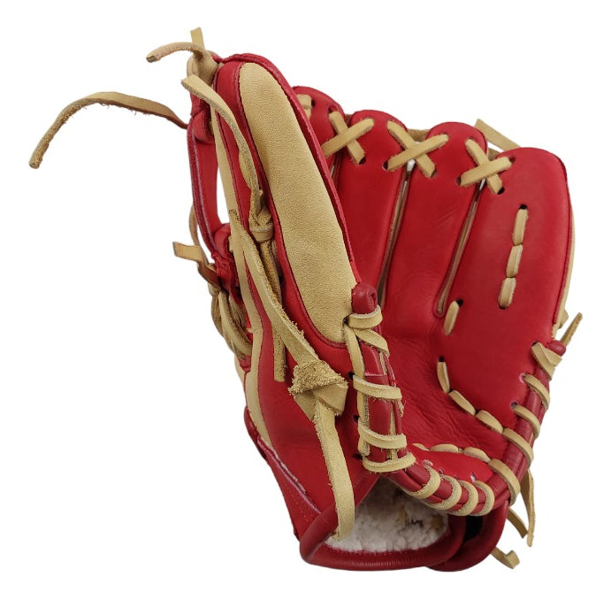 Guante De Béisbol Radach Pro Cuadro 11.5in Bone/rojo