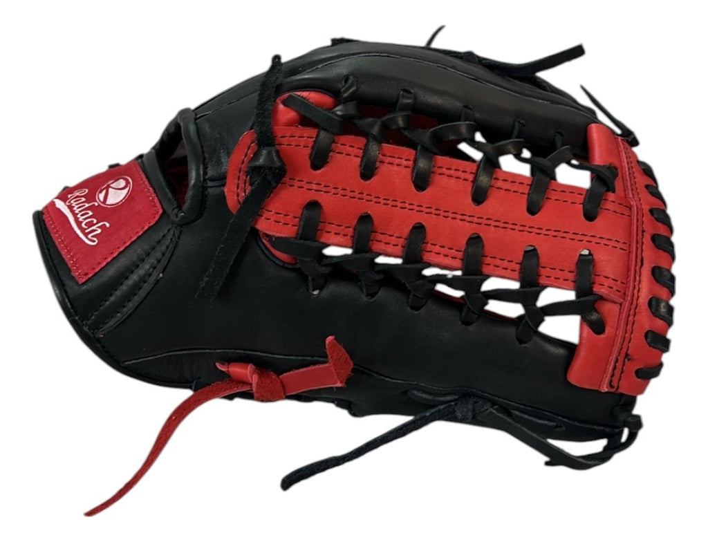 Guante De Beisbol Radach Pro Fielder K 12.75in Negro Rojo