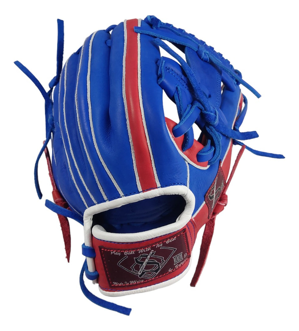 Guante De Beisbol Salinas 11.5 Caja I Azul/rojo