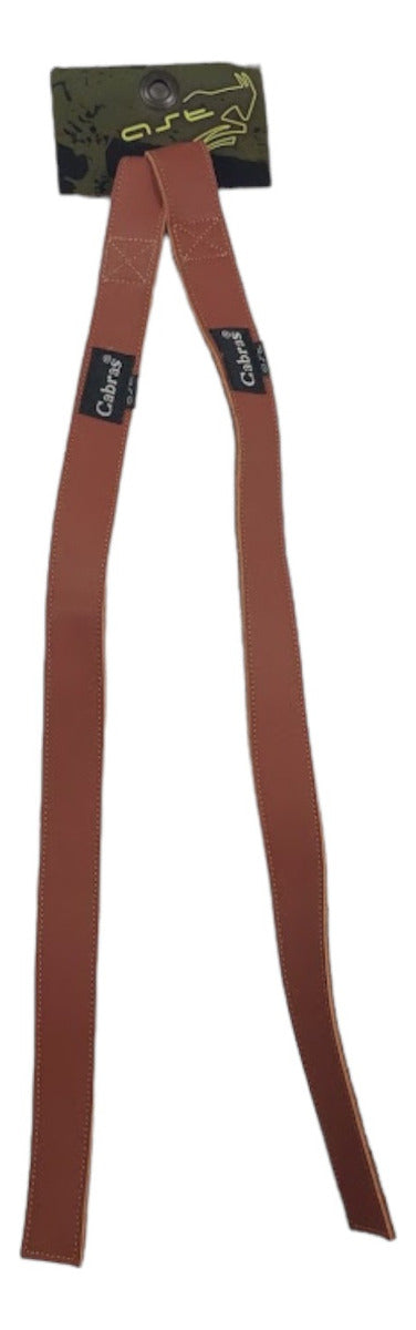 Straps Cabras Para Levantamiento De Pesas Piel Color Camell