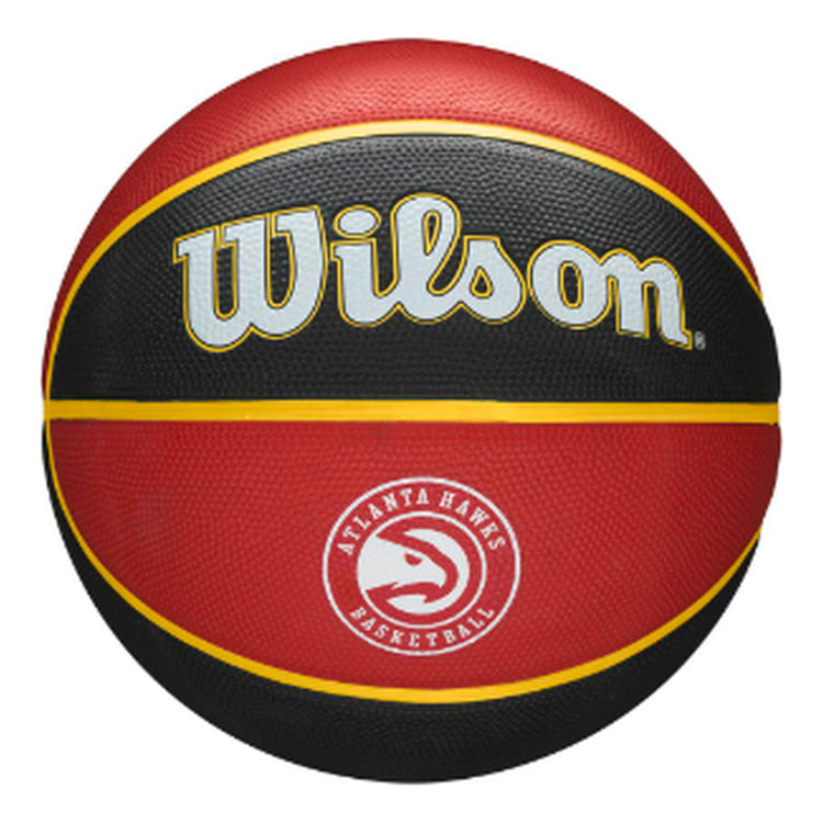 Balón Basquetbol Nba Team Tribute Hawks #7 Wilson Rojo/negro