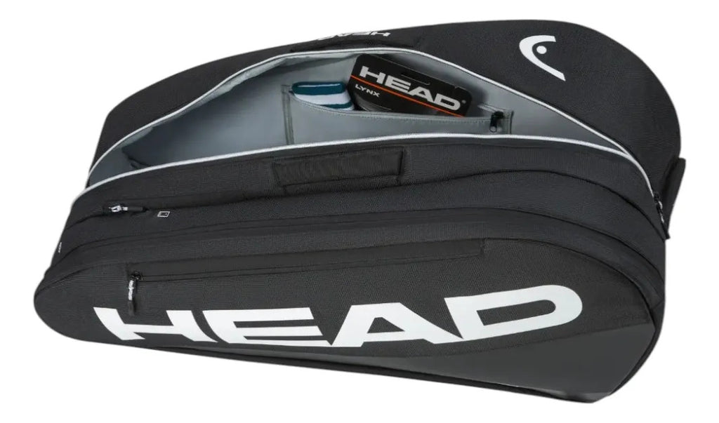 Raquetero Head Tour Bolsa De Tenis L Negro Para 9 Raq Cct+