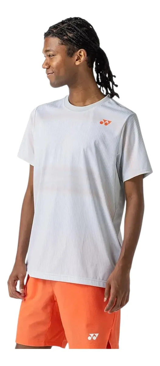 Playera Yonex 10705yx Silver Gray Antistatic Tenis
