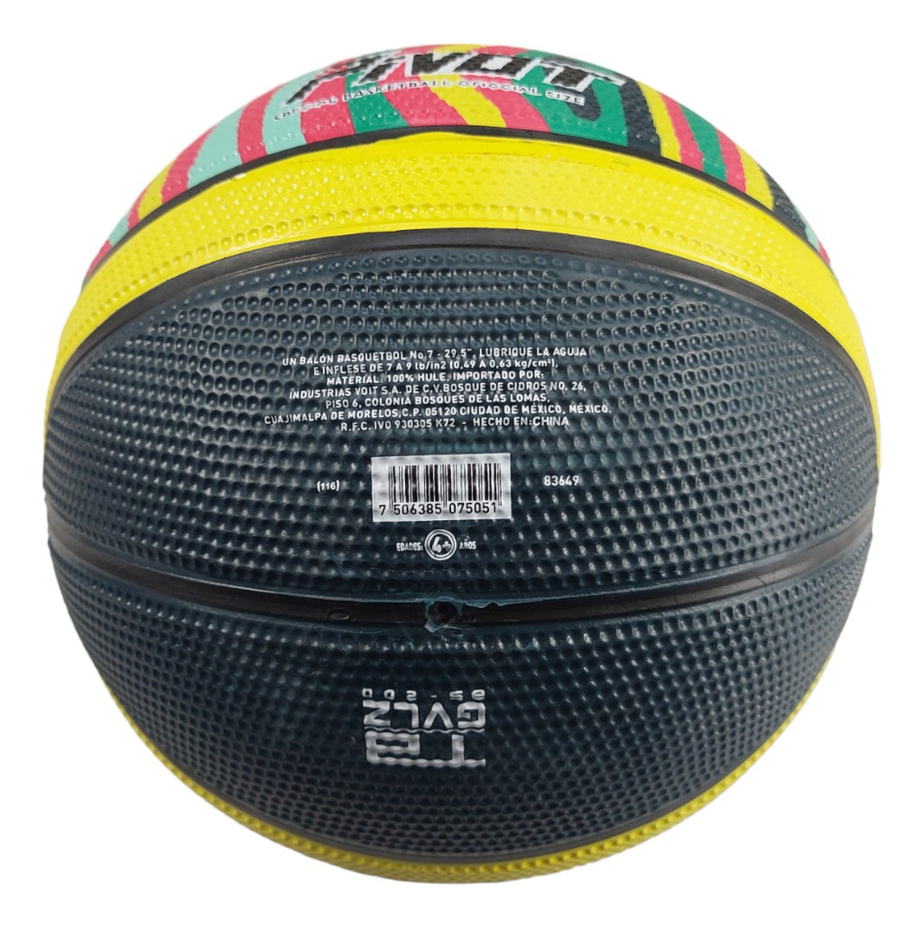 Balon Básquetbol #7 Voit Pivot Negro
