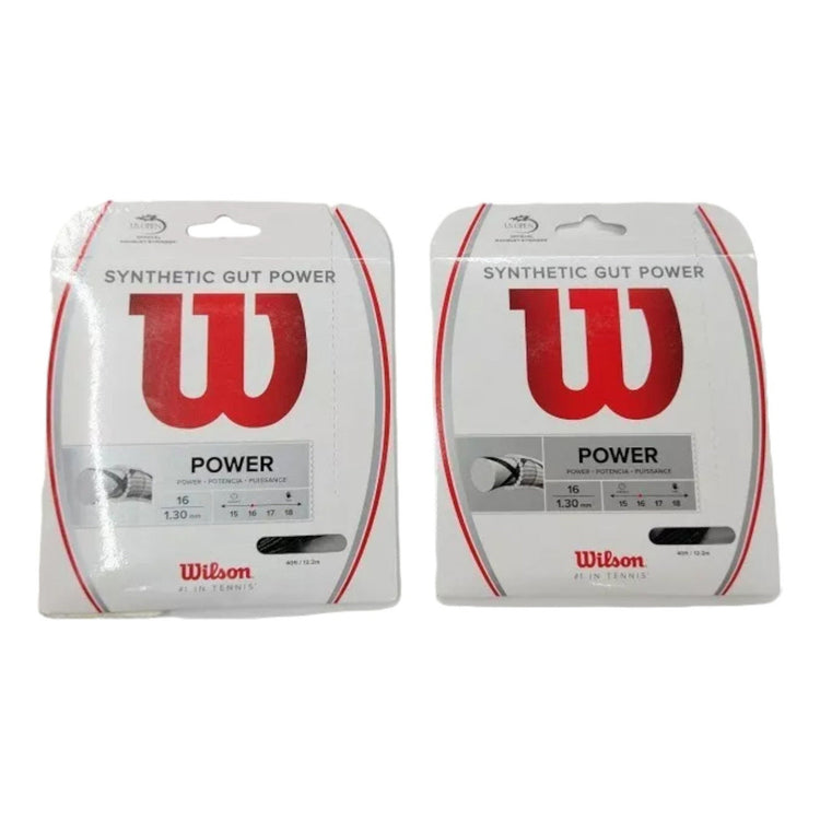 2 Pack De Cuerda Gut Power 16 Wilson Color Negro