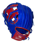 Guante De Beisbol Radach Pro Cuadro I 11.25in Azul Roj Zurdo