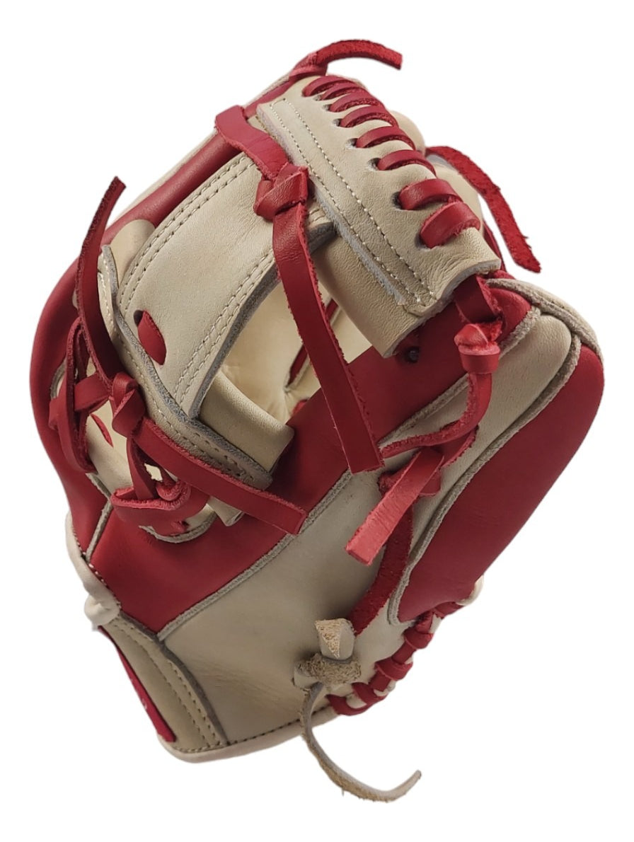 Guante De Béisbol Radach Pro Cuadro 11.5in Rojo/bone