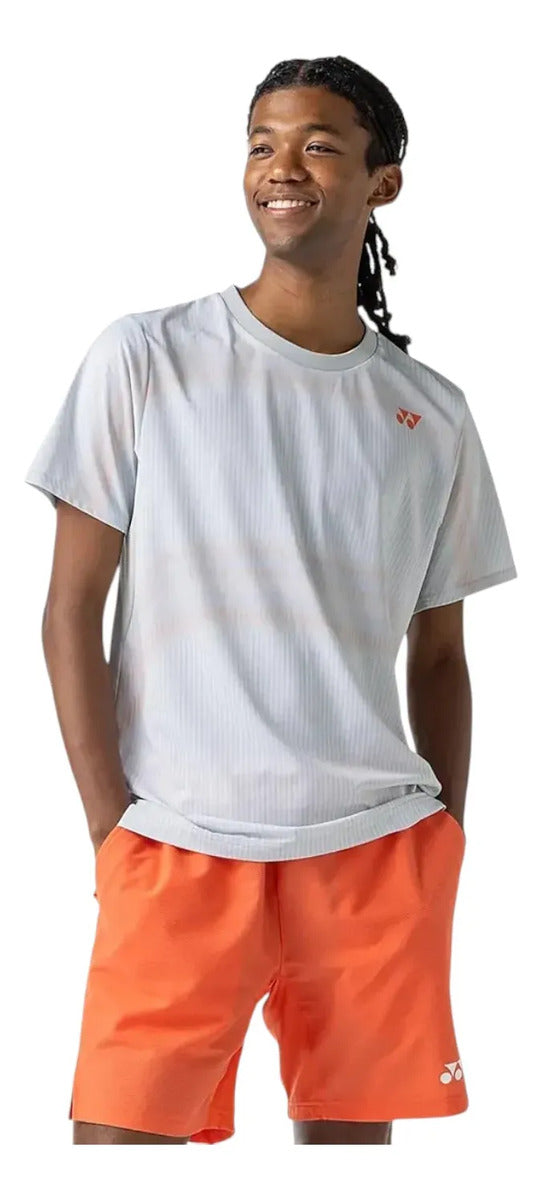 Playera Yonex 10705yx Silver Gray Antistatic Tenis