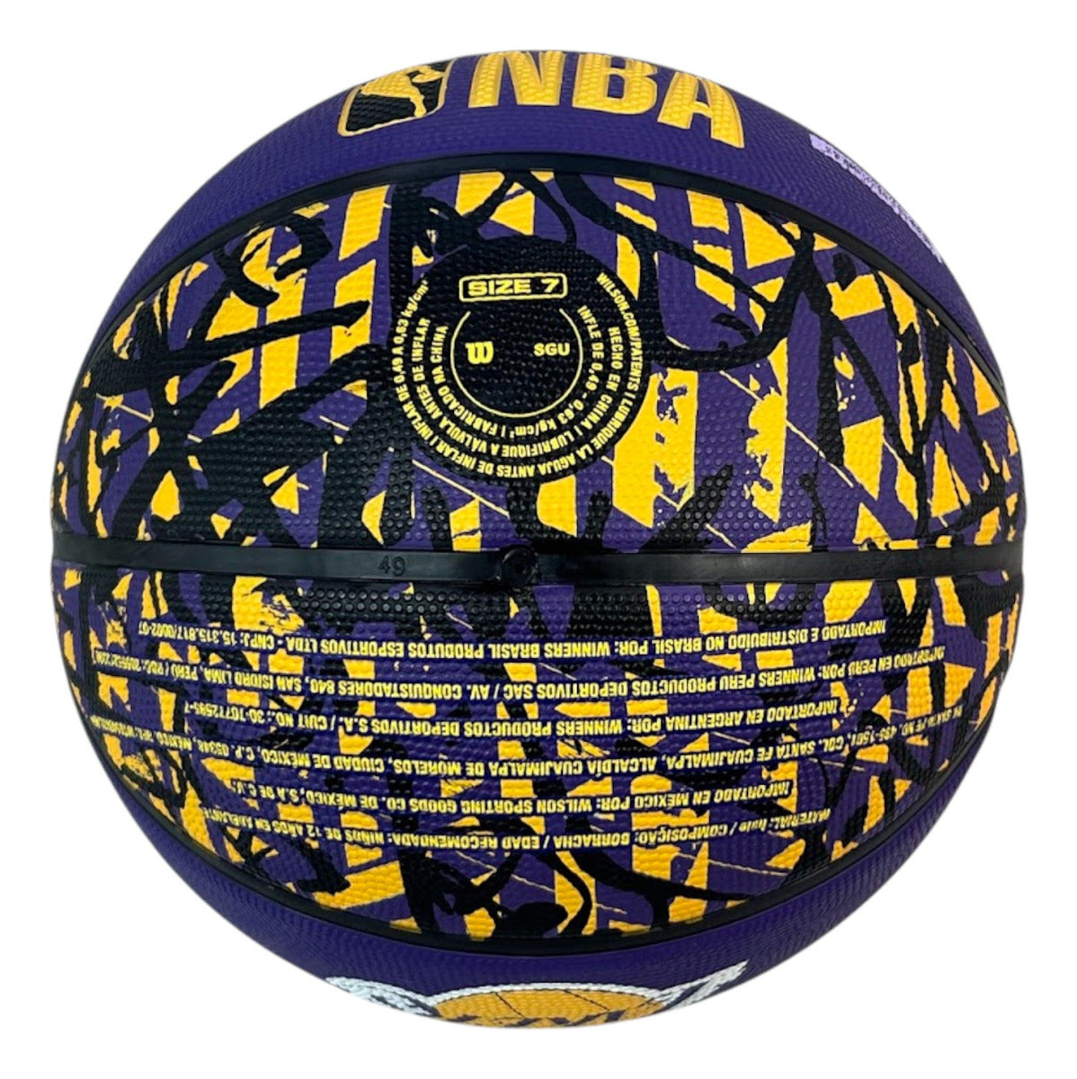 Balon De Basquetbol Wilson Nba Grafitti Lakers #7 Msi