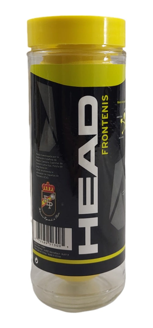 3- Pack Pelota Head Frontenis Penn Bote C/3 (antes Penn)