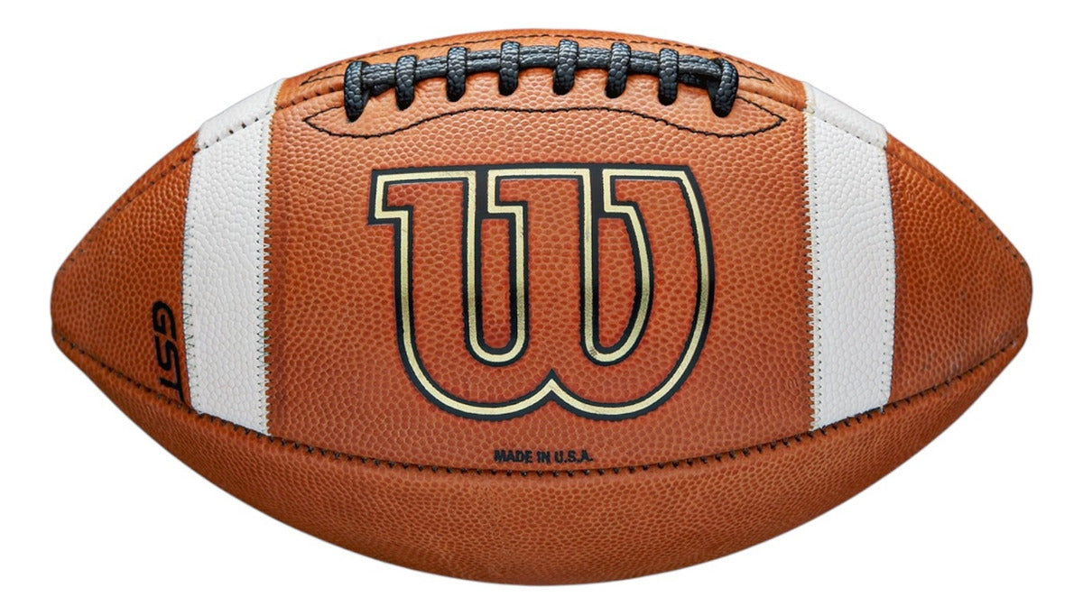 Balon De Futbol Americano Wilson Gst 1003 Piel Natural