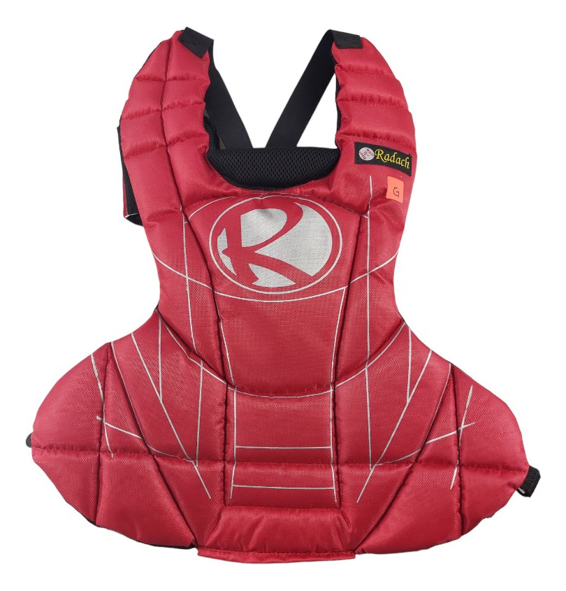 Peto Radach Para Cátcher Béisbol Softbol Rojo Grande