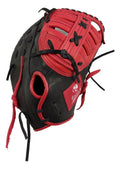 Guante De Beisbol Radach Pro Primera Base 12.75 Negro Rojo
