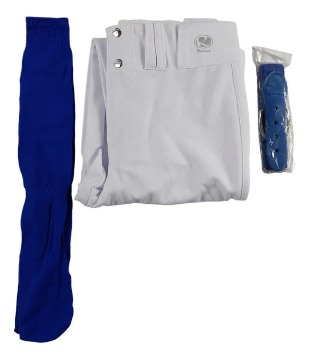 Pantalón De Béisbol Radach Talla 28 Con Medias Y Cinto Rey