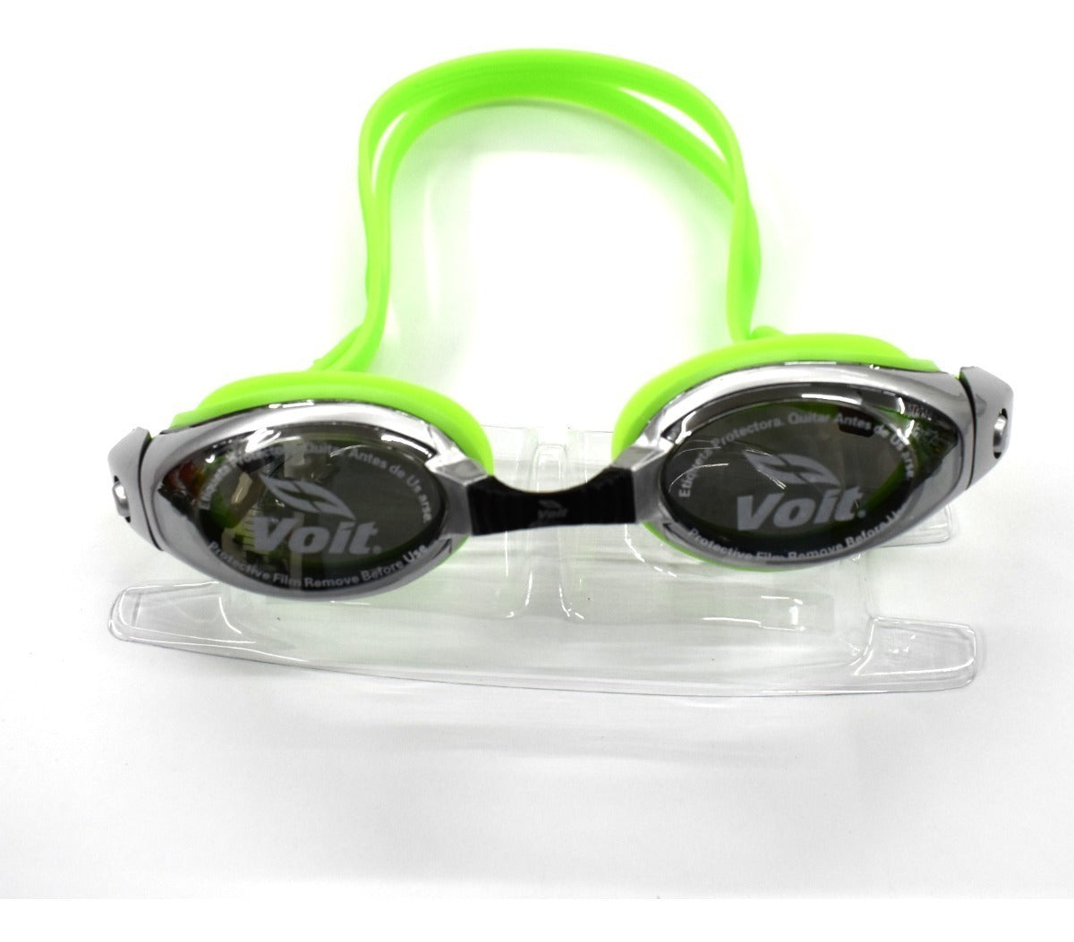 Goggles Voit Max Speed Plateado Verde  Natacion