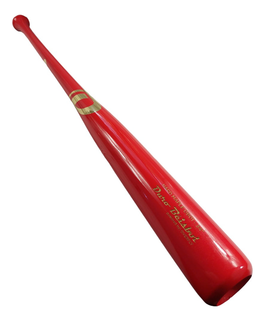 Bat De Béisbol Hard Maple Duro By Overfly 34 Db01 Rojo