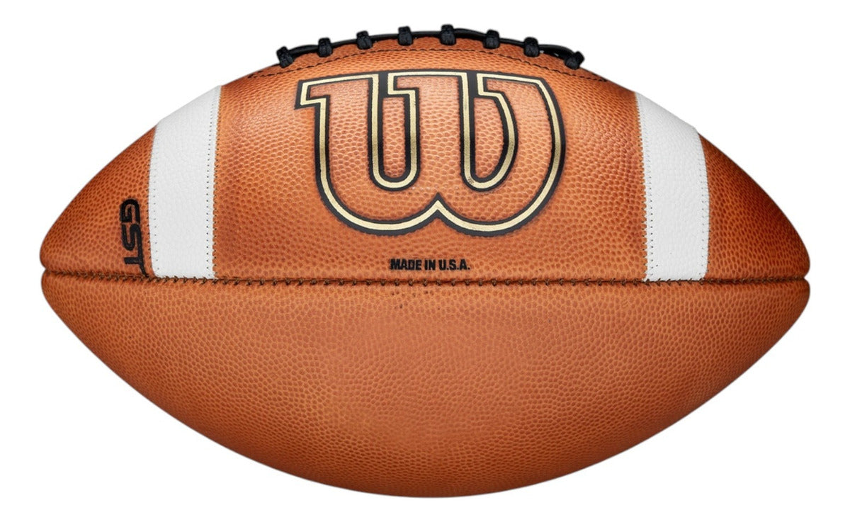 Balon De Futbol Americano Wilson Gst 1003 Piel Natural