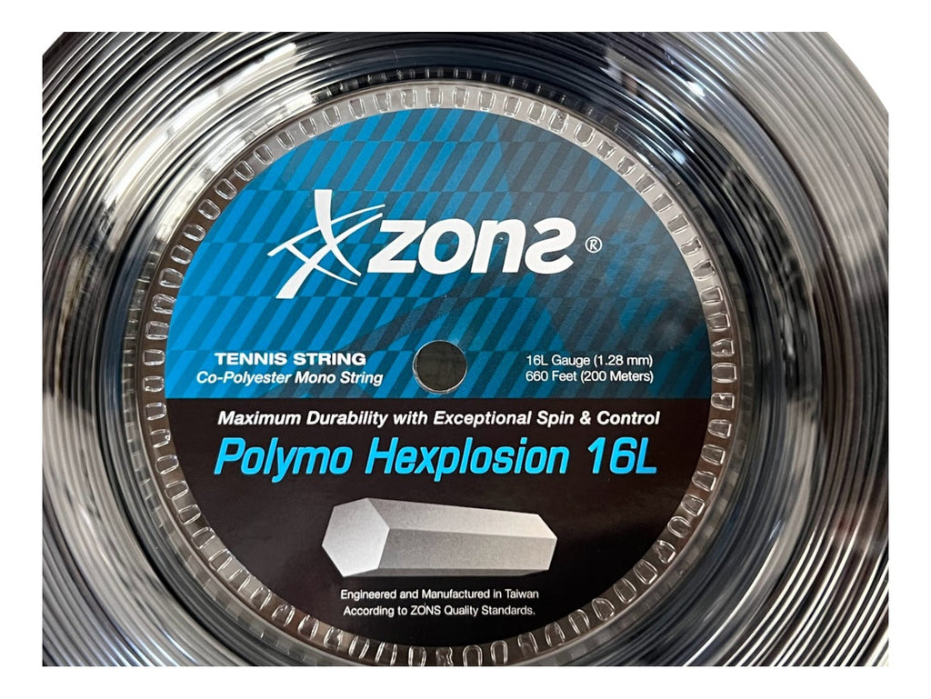 Rollo De Cuerda Zons Polymo Hexplosion Black 16l
