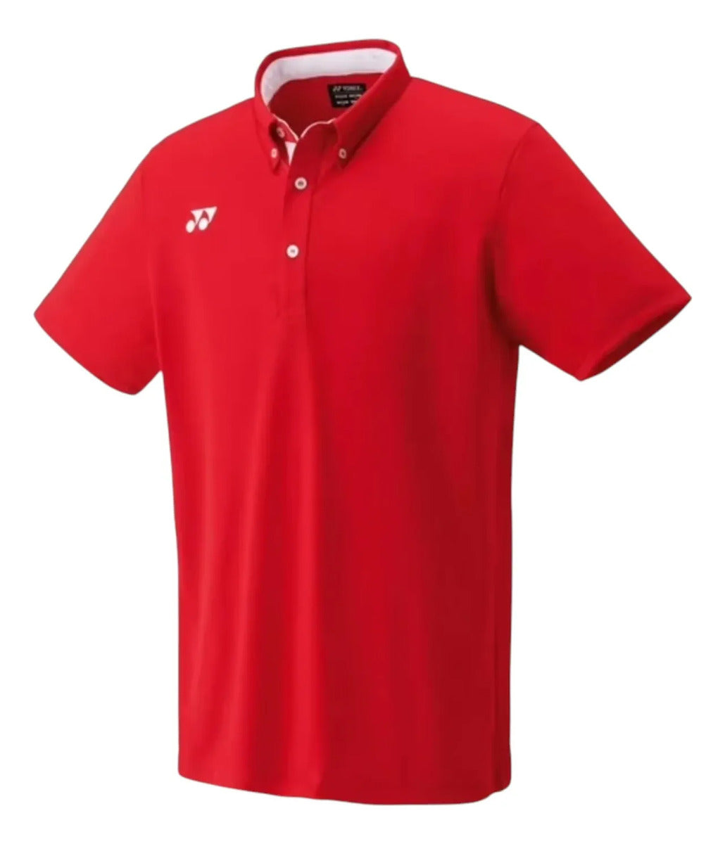 Playera Polo Yonex 10455ex Roja Tenis Padel Uv