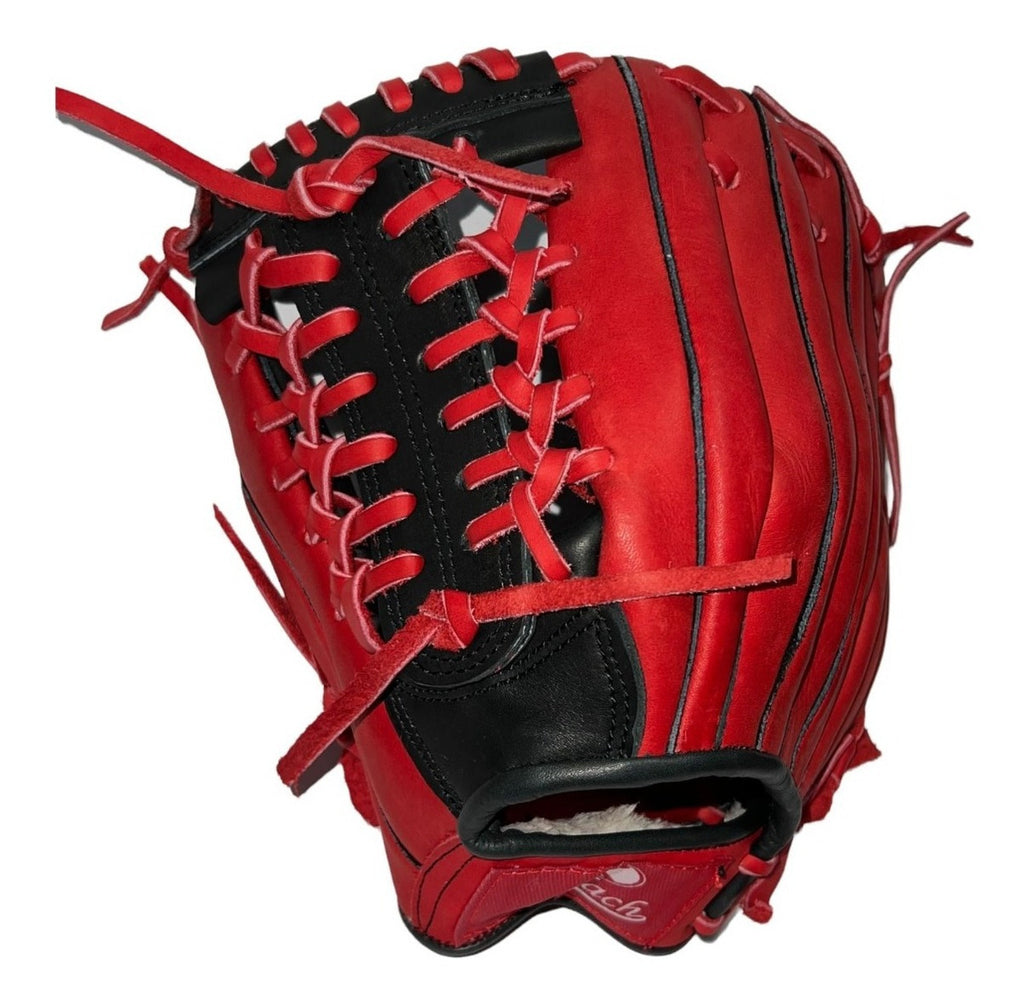 Guante De Beisbol Radach Pro Cuadro K 11.75in Rojo Neg Zurdo