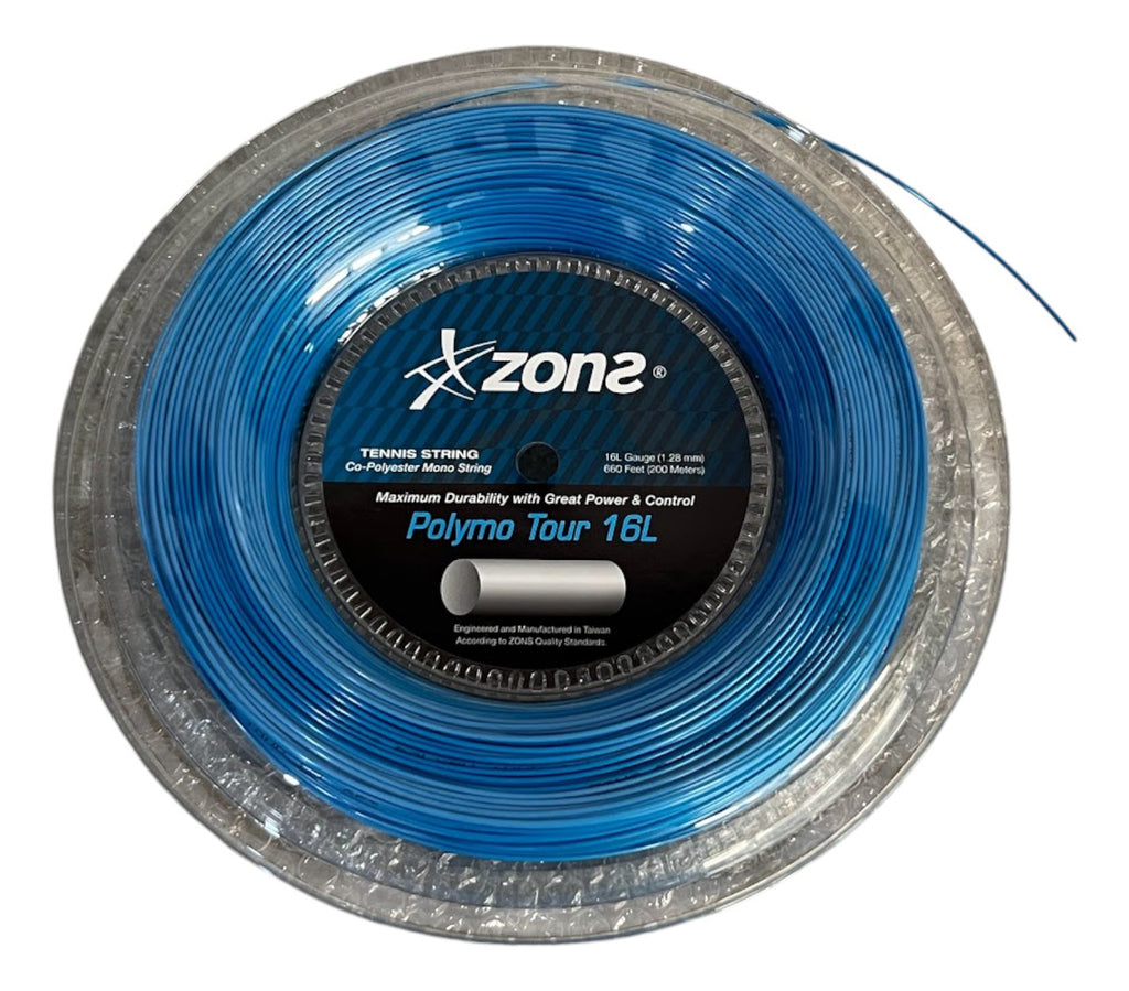 Rollo De Cuerda Para Raqueta Zons Polymo Tour Sky Blue 16l
