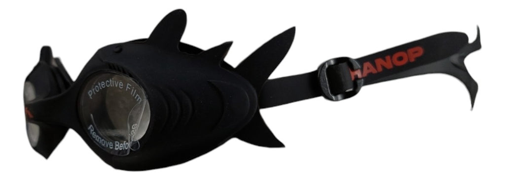 Goggle De Natación Hanop G596 Shark Junior Negro