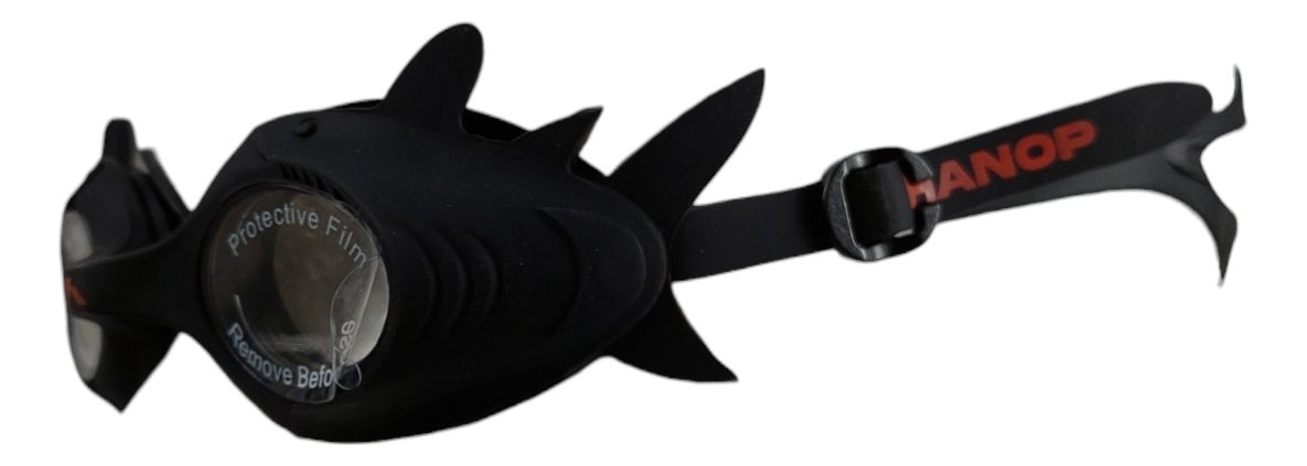 Goggle De Natación Hanop G596 Shark Junior Negro